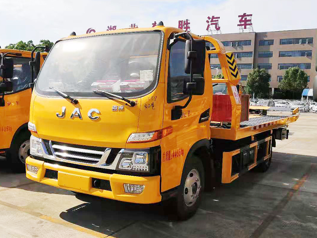 江淮駿玲V5藍(lán)牌一體板清障車(chē)